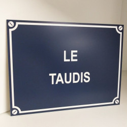 Plaque de rue personnalisée humour, ok extérieur - 20x15 cm