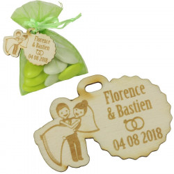 Cadeau souvenir mariage bohème romantique Les Mariés