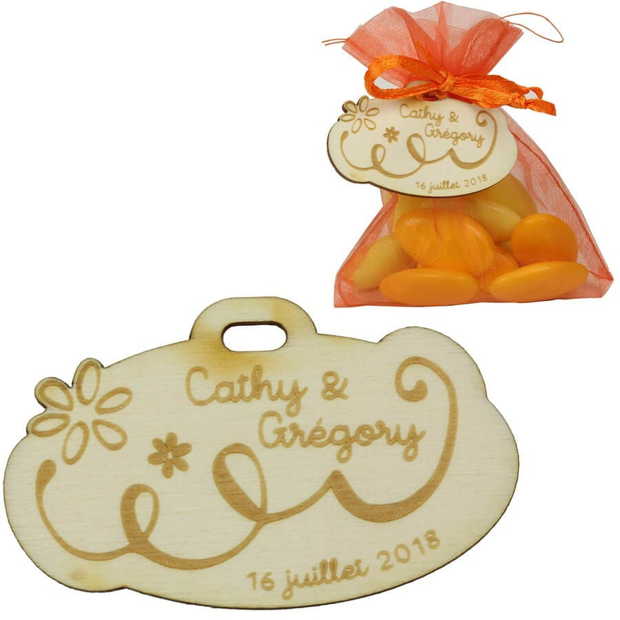 Cadeau d'invité mariage bohème vintage fleuri