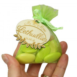 Cadeau d'invité mariage Mr et Mme champêtre chic