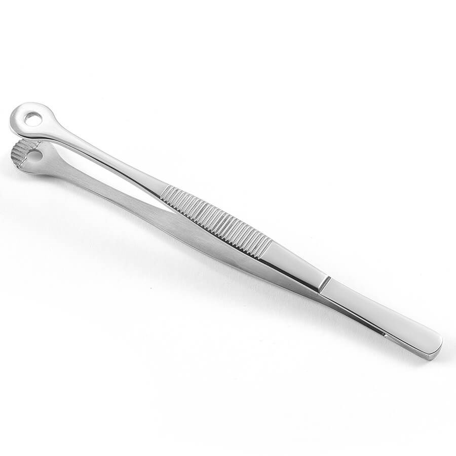 Petite pince inox à tête ronde pour dressage Petite pince inox à tête ronde pour dressage