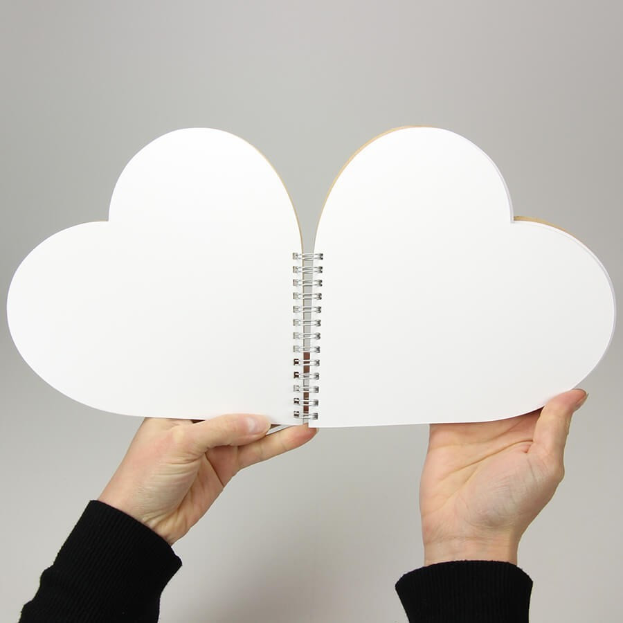 Livre d'or coeur personnalisé mariage couverture