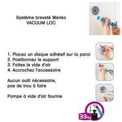 Porte sèche cheveux Vacuum Loc Milazzo Wenko