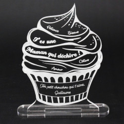 Trophée fête des mères à personnaliser Cupcake