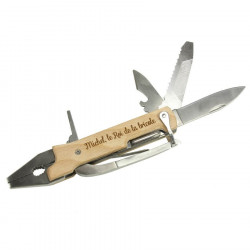 Pince couteau suisse en bois gravée personnalisable