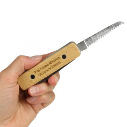 Canif couteau suisse gravé et personnalisé en bois