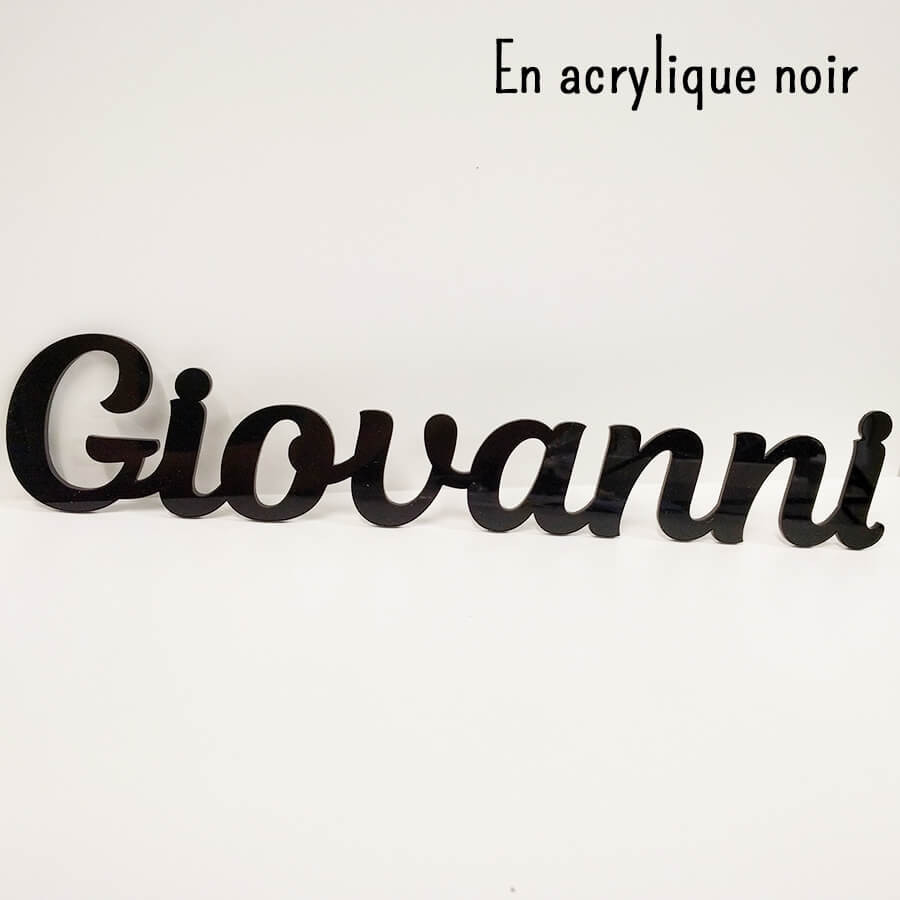 Panneau Mural Personnalisé Miroir Doré - Prénom Acrylique - Décoration Murale Luxe