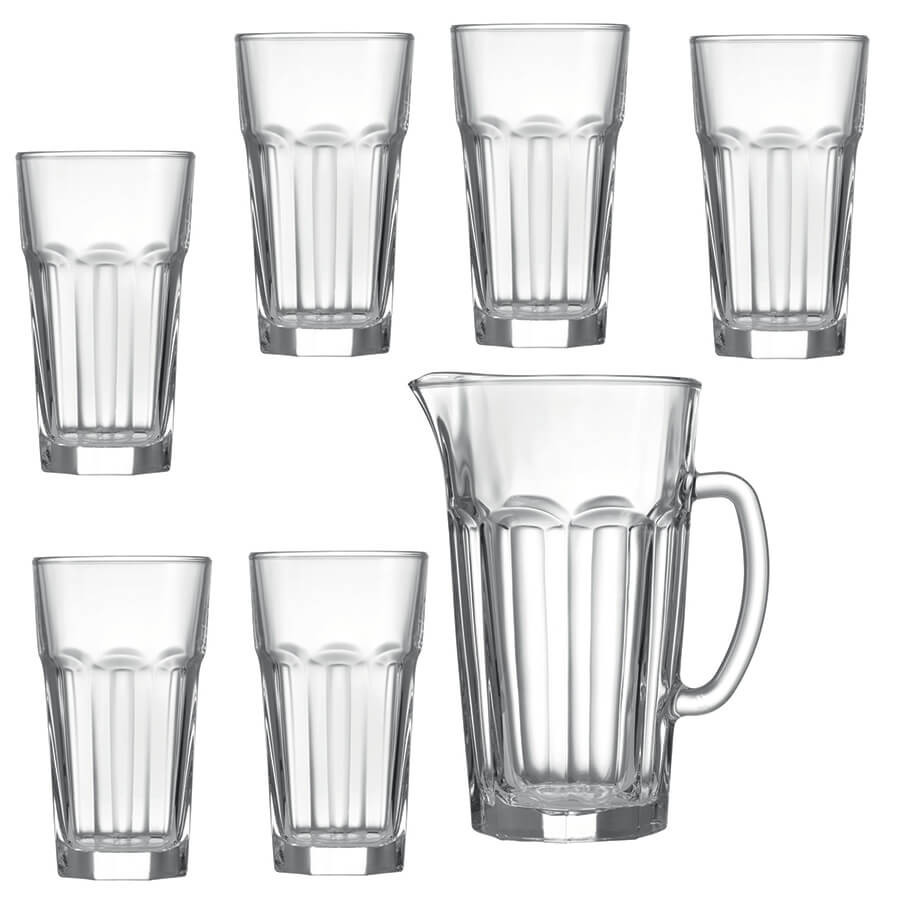 Coffret cadeau 6 verres à mojito 34 cl et 1 pichet