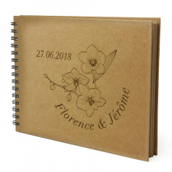 Livre d'or personnalisé mariage chic