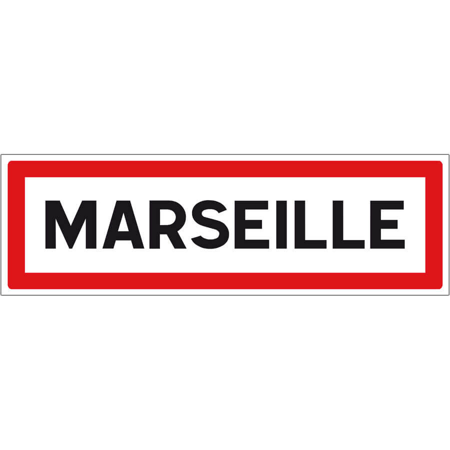 Panneau déco entrée de ville - Marseille