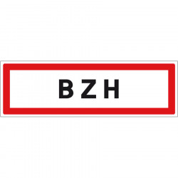 Panneau humoristique entrée de ville - BZH