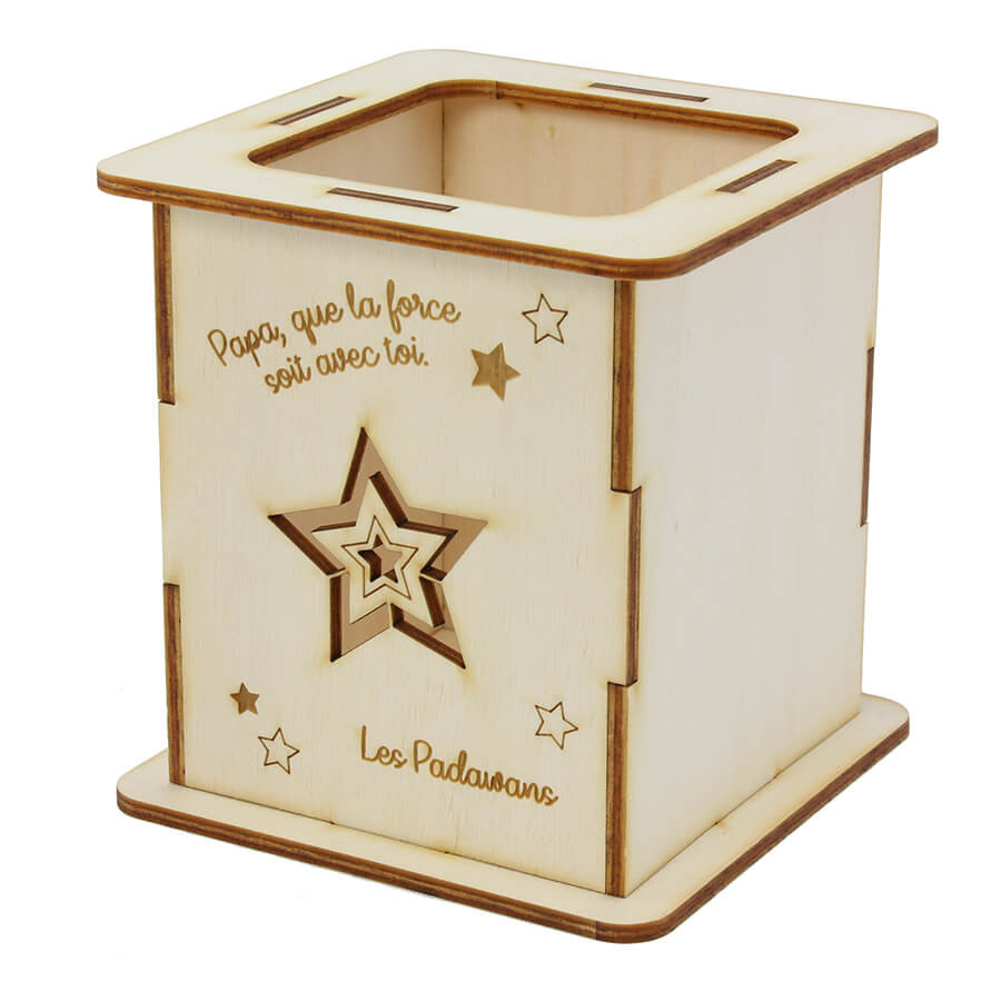 comment faire un pot a crayon en bois  Pot a crayon, Stylo en bois,  Bricolage facile