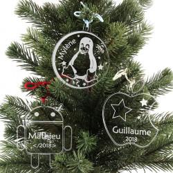 Boule de noël personnalisable pour geek Linux