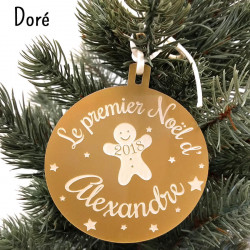 Boule de noël personnalisée Mon premier Noël