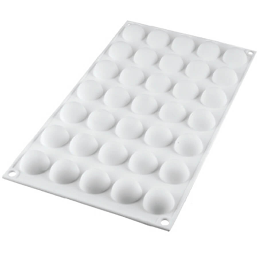 Moule Silicone 35 Mini Demi Sphères Silikomart Professionnal