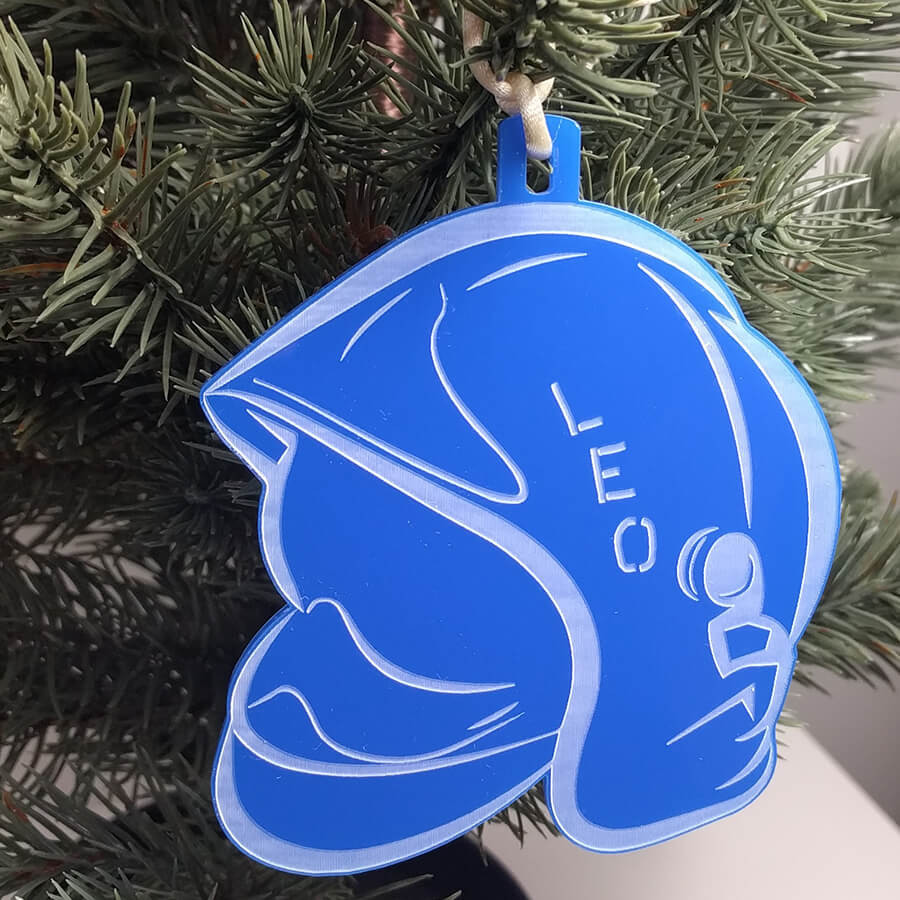 Boule De Noel Personnalisée, Pendentif Cerf De Noël Personnalisable