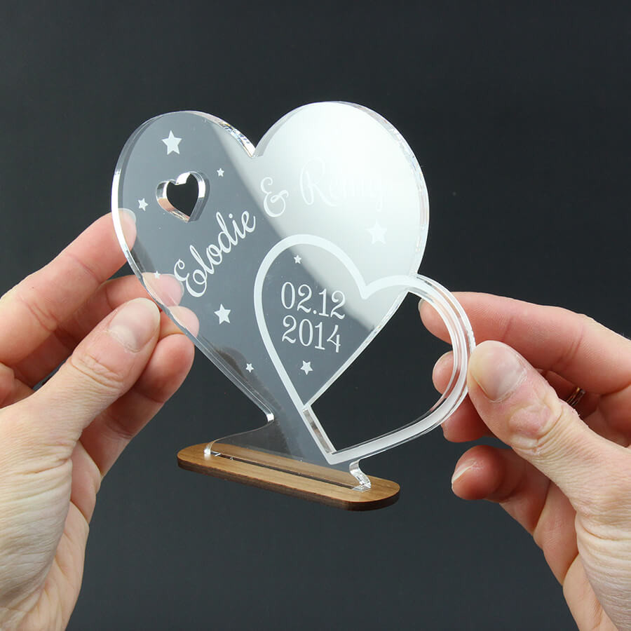 Poster Personnalisé Couple – Prénoms & Date De Rencontre, Idée Cadeau Romantique Saint-Valentin