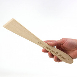 Spatule en bois biseautée personnalisée