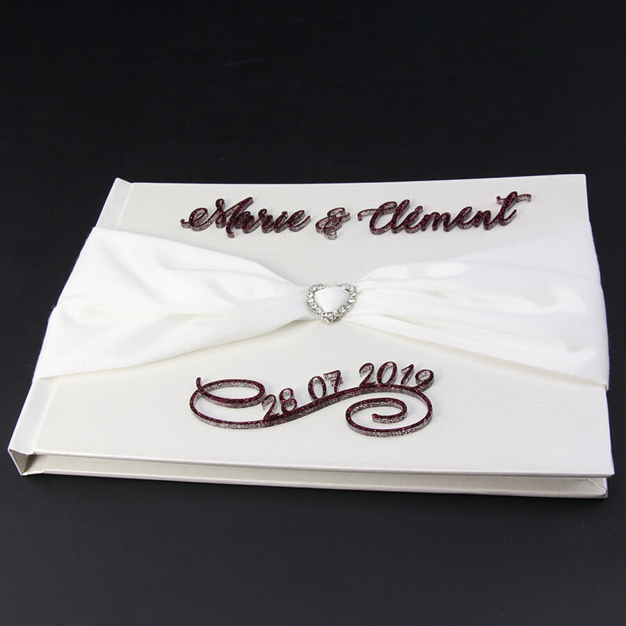 Tampon Personnalisable Livre D'or Mariage - Embosseur Texte/logo - Pour Invitations, Scrapbooking