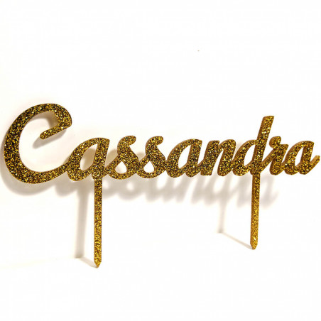 Cake Topper Hexagonal personnalisé Mariage - Une Jolie Fête