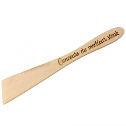 Spatule en bois biseautée personnalisée