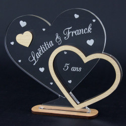 Trophée plexi à personnaliser Anniversaire de mariage