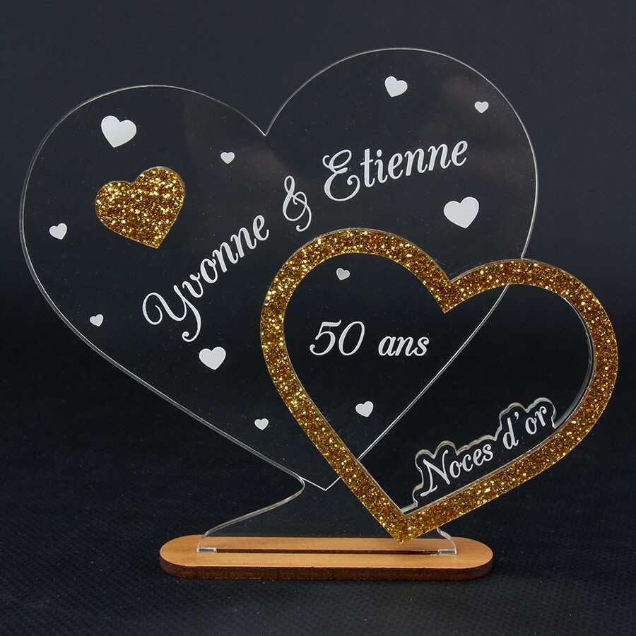 Trophee Plexi A Personnaliser Anniversaire De Mariage