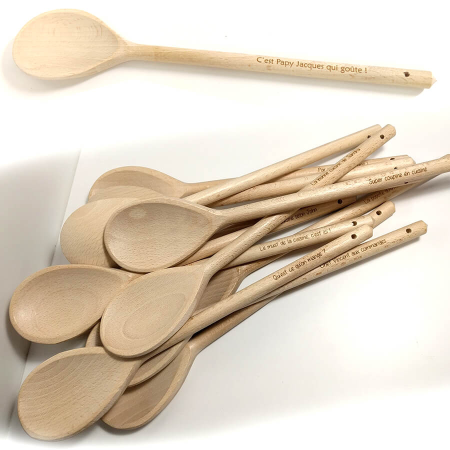 Grande Cuillère Et Fourchette En Bois – Décoration Murale Rustique – Occasion