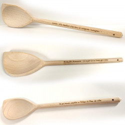 Spatule cuillère en bois à personnaliser