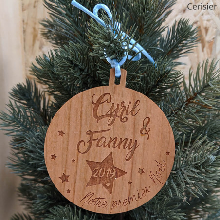 Boule De Noël Personnalisée Photo Couple – Demi-Cercle En Cristal, Décoration Sapin Romantique, Cadeau Mariage & Anniversaire