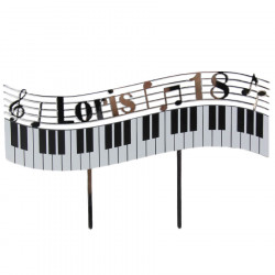 Cake topper anniversaire à personnaliser Piano