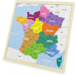 Puzzle France 72 pièces en bois