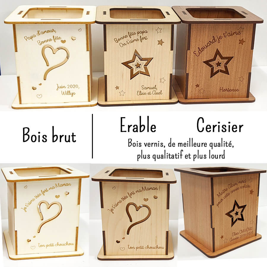 Pot à Crayons En Bambou Naturel – Organisateur Bureau & Salle De Bain Éco-Responsable, Design Élégant