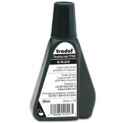 Recharge pour encreur textile Trodat 28ml noir