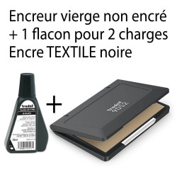 Encre noire pour recharger un tampon encreur