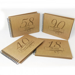 Livre d'or Anniversaire chic personnalisable