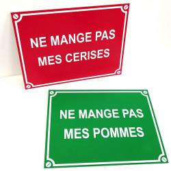 Plaque de rue personnalisée humour, ok extérieur - 20x15 cm