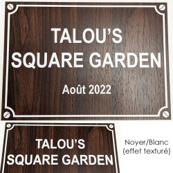 Plaque de rue personnalisée humour, ok extérieur - 20x15 cm