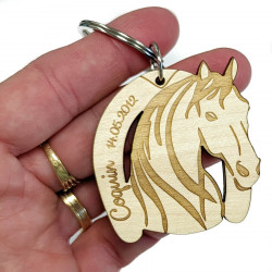 Pendentif cheval équestre à personnalisé avec gravure