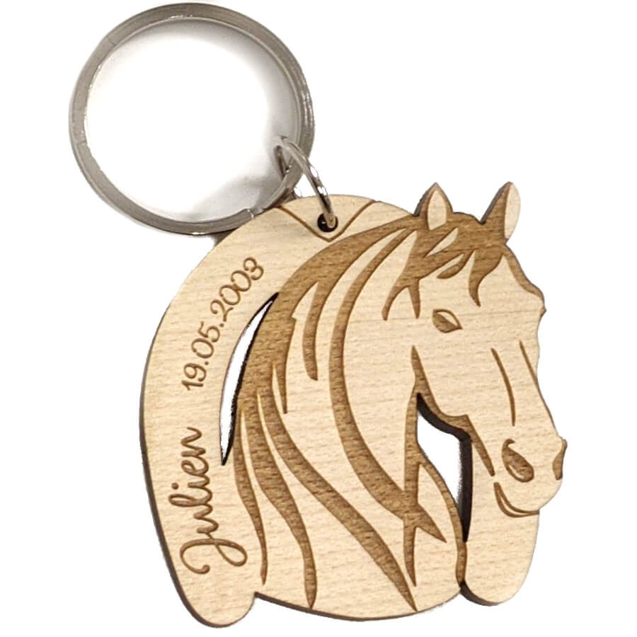 Pendentif cheval équestre à personnalisé avec gravure