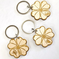 Porte cle Porte Bonheur,Cadeau Porte-clés Lucky,Trèfle à quatre feuilles  Fortune Keychain Porte-clés,trefle a 4 feuilles porte cle,Luck of The Irish  Porte-clés,Porte-clés trèfle à Quatre,2pcs : : Mode