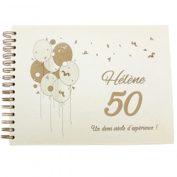 Livre d'or Anniversaire ballons à personnaliser