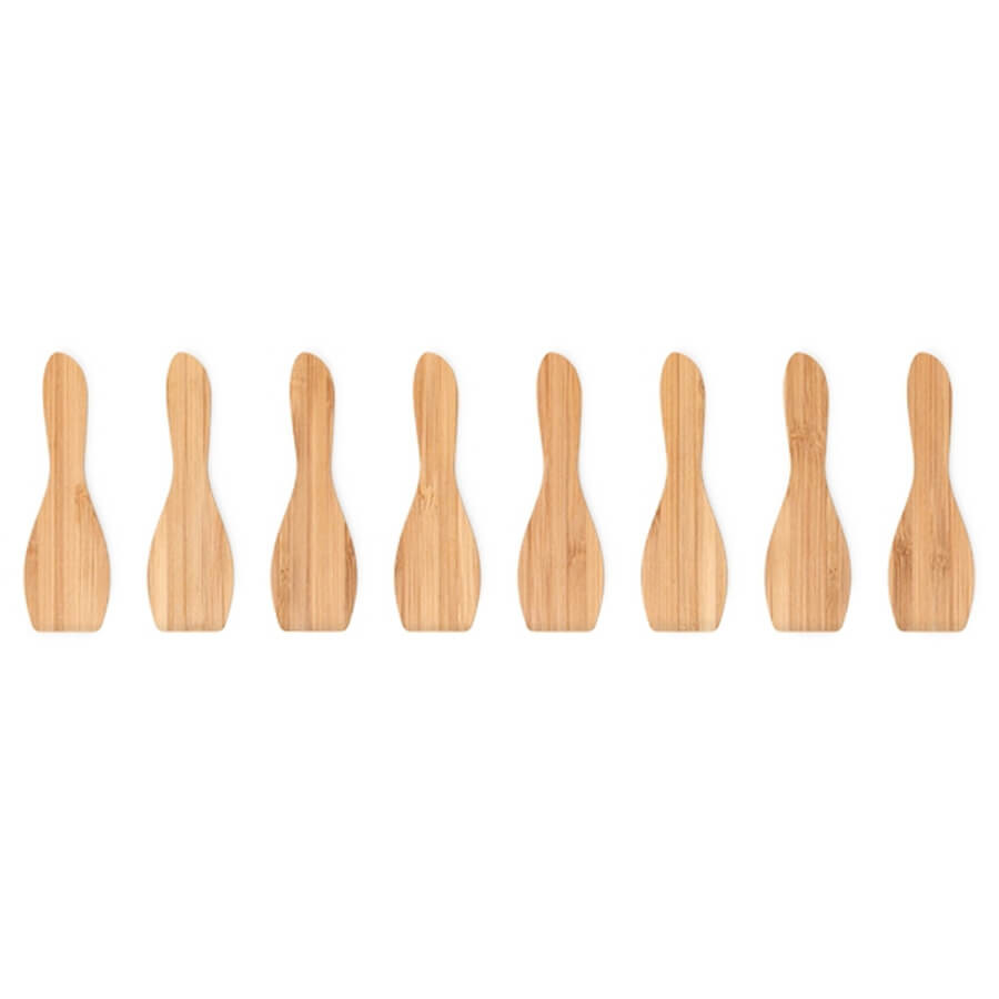 8 spatules à raclette en bambou 8 spatules à raclette en bambou