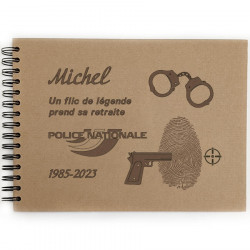 Livre d'or retraite Police personnalisable