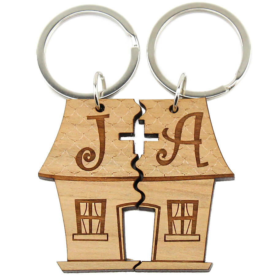 Porte-Clé Maison Couple