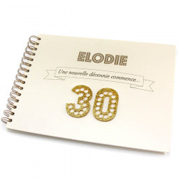 Livre d'or anniversaire personnalisé - Age 3D déco