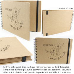 Livre d'or personnalisé mariage chic