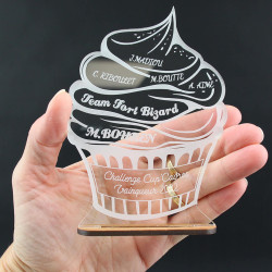 Trophée fête des mères à personnaliser gâteau Cupcake