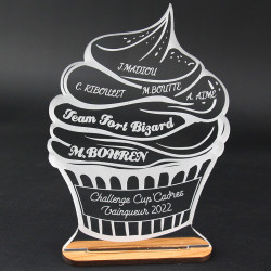 Trophée fête des mères à personnaliser gâteau Cupcake