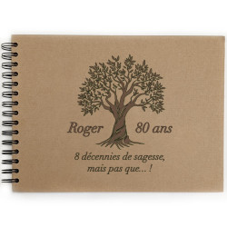 Livre d'or Arbre de vie anniversaire personnalisé